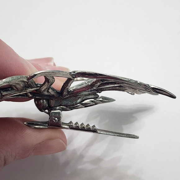 John Hardy for Neiman Marcus Butterfly Scarf Clip Brooch / Hair Accessory - Picture 8 of 10